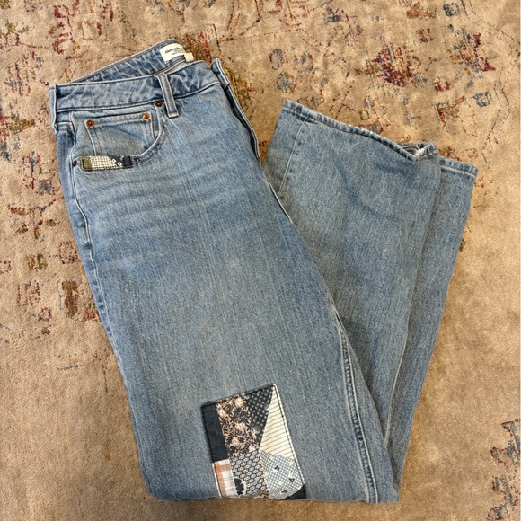 Patchwork Light Blue Jeans - Picture 5 of 8